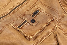 Load image into Gallery viewer, Mountainskin 7XL Men&#39;s PU Leather Jacket