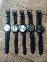 Load image into Gallery viewer, Leather Waterproof LED Watch Men &amp; Women