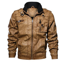 Load image into Gallery viewer, Mountainskin 7XL Men&#39;s PU Leather Jacket