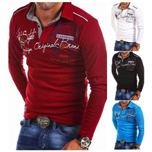Load image into Gallery viewer, ZOGAA Long Sleeve Polo ralphlauren Shirts Men