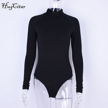 Load image into Gallery viewer, Hugcitar cotton long sleeve high neck skinny bodysuit