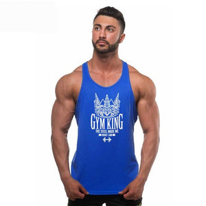 Men Vest Cotton Print Men Fitness Tank Tops