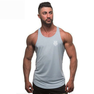 Men Vest Cotton Print Men Fitness Tank Tops