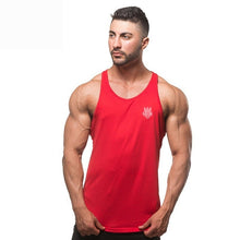 Load image into Gallery viewer, Men Vest Cotton Print Men Fitness Tank Tops
