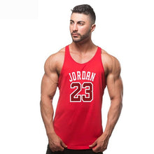 Load image into Gallery viewer, Men Vest Cotton Print Men Fitness Tank Tops