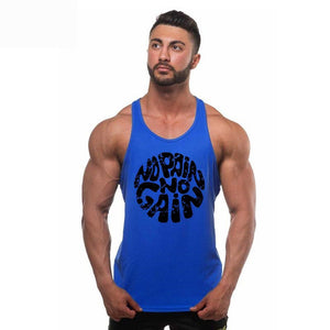 Men Vest Cotton Print Men Fitness Tank Tops