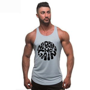 Men Vest Cotton Print Men Fitness Tank Tops