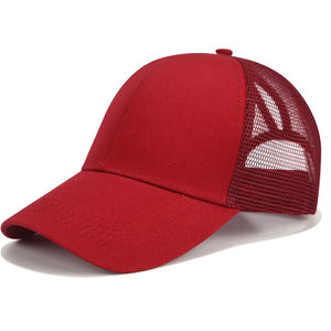 fashion women men ponytail baseball cap