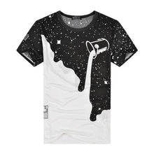 Load image into Gallery viewer, Milk Poured Pattern Inverted Milk 3D T-shirt