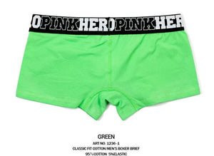 Pink Boxers Sexy Striped Hot Men Underwear