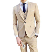 Load image into Gallery viewer, LAAMEI Mens 3Pc (jacket + Vest + Trouser)