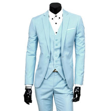 Load image into Gallery viewer, LAAMEI Mens 3Pc (jacket + Vest + Trouser)