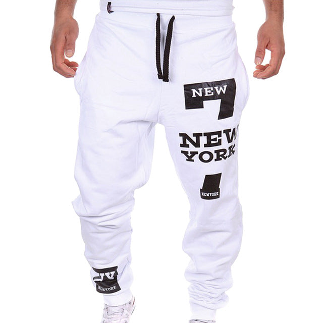 Men Letter Print Sweatpants Hip Pop Joggers