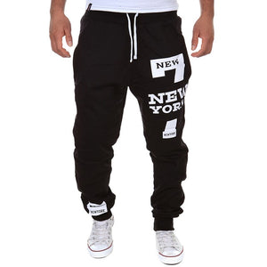 Men Letter Print Sweatpants Hip Pop Joggers