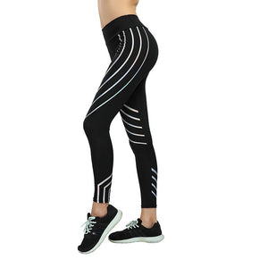 Printed Reflective Sport Yoga Pants
