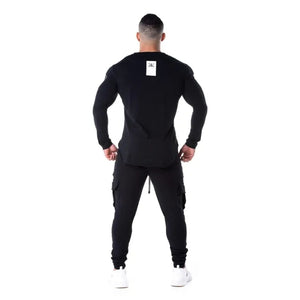 High-elasticity Sporting T-shirt Men long Sleeve