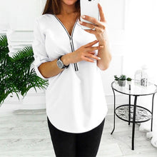 Load image into Gallery viewer, Women Spring Summer Chiffon Blouse Top Shirt