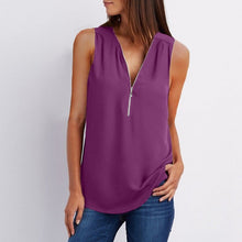 Load image into Gallery viewer, Women Spring Summer Chiffon Blouse Top Shirt