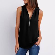 Load image into Gallery viewer, Women Spring Summer Chiffon Blouse Top Shirt