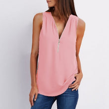 Load image into Gallery viewer, Women Spring Summer Chiffon Blouse Top Shirt