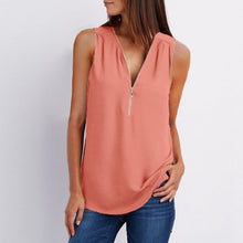 Load image into Gallery viewer, Women Spring Summer Chiffon Blouse Top Shirt