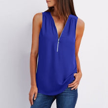 Load image into Gallery viewer, Women Spring Summer Chiffon Blouse Top Shirt