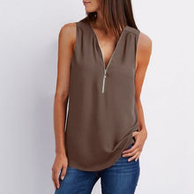 Load image into Gallery viewer, Women Spring Summer Chiffon Blouse Top Shirt