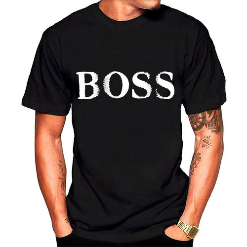 Milinsus Brand Boss Letter Printed T-Shirt
