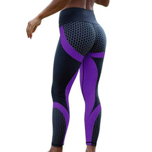 Load image into Gallery viewer, Mesh Pattern Print Leggings For Women Pants