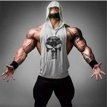 Load image into Gallery viewer, Skull Bodybuilding Stringer Tank Tops men