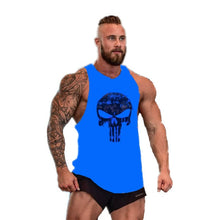 Load image into Gallery viewer, Skull Bodybuilding Stringer Tank Tops men