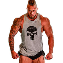 Load image into Gallery viewer, Skull Bodybuilding Stringer Tank Tops men