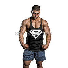 Load image into Gallery viewer, Skull Bodybuilding Stringer Tank Tops men