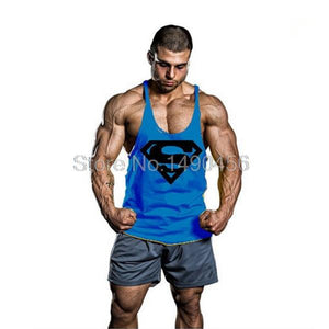 Skull Bodybuilding Stringer Tank Tops men