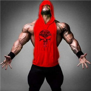 Skull Bodybuilding Stringer Tank Tops men