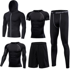 Men's Pullover Compression Sportswear Suit