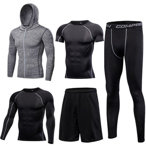 Men's Pullover Compression Sportswear Suit
