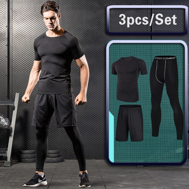 Men's Pullover Compression Sportswear Suit